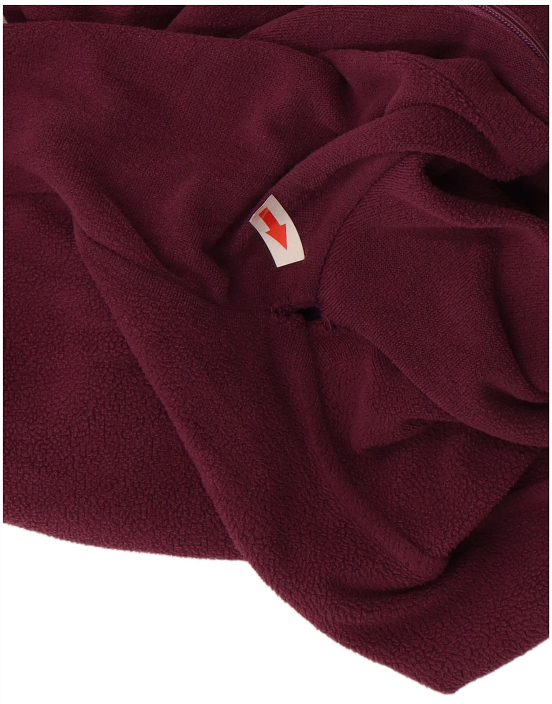 Superga Fleece Jumper med lynlås til mænd Medium Burgundy Colourblock