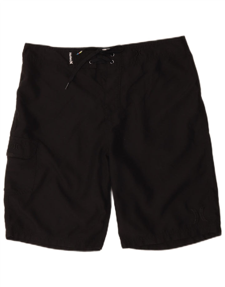 Hurley Badeshorts til mænd store sorte polyester