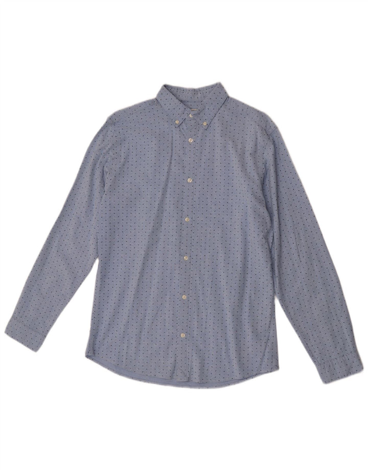 Jack & Jones Herre Slim Fit skjorte Medium Blue Spotted Bomuld