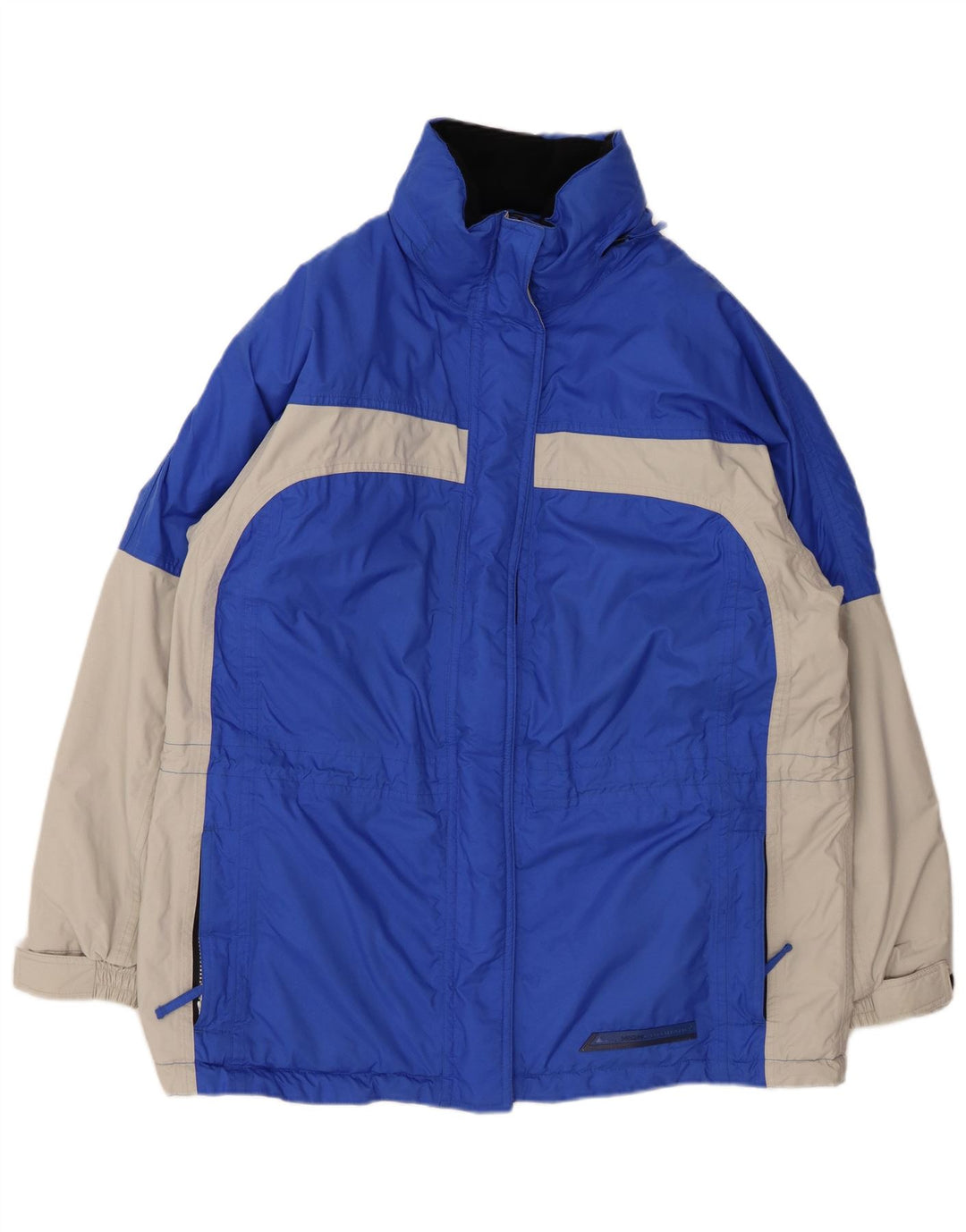 HIGH COLORADO Dame Oversized Windbreaker Coat EU 44 XL Blue Colourblock