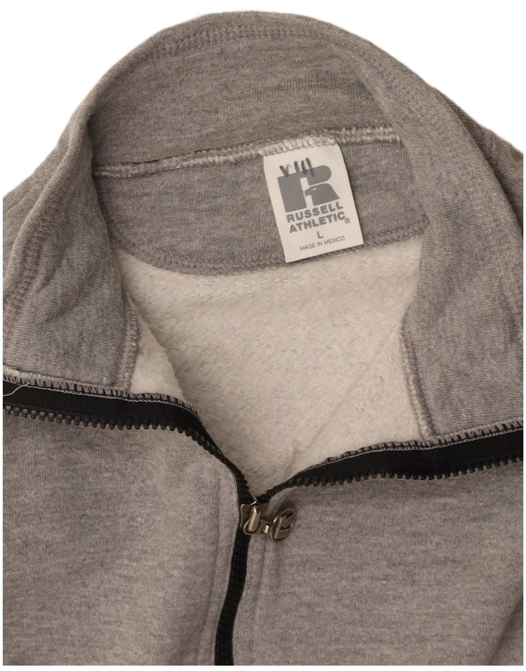 RUSSELL ATHLETIC Womens Sleeveless Tracksuit Top Jacket UK 16 Large Grey