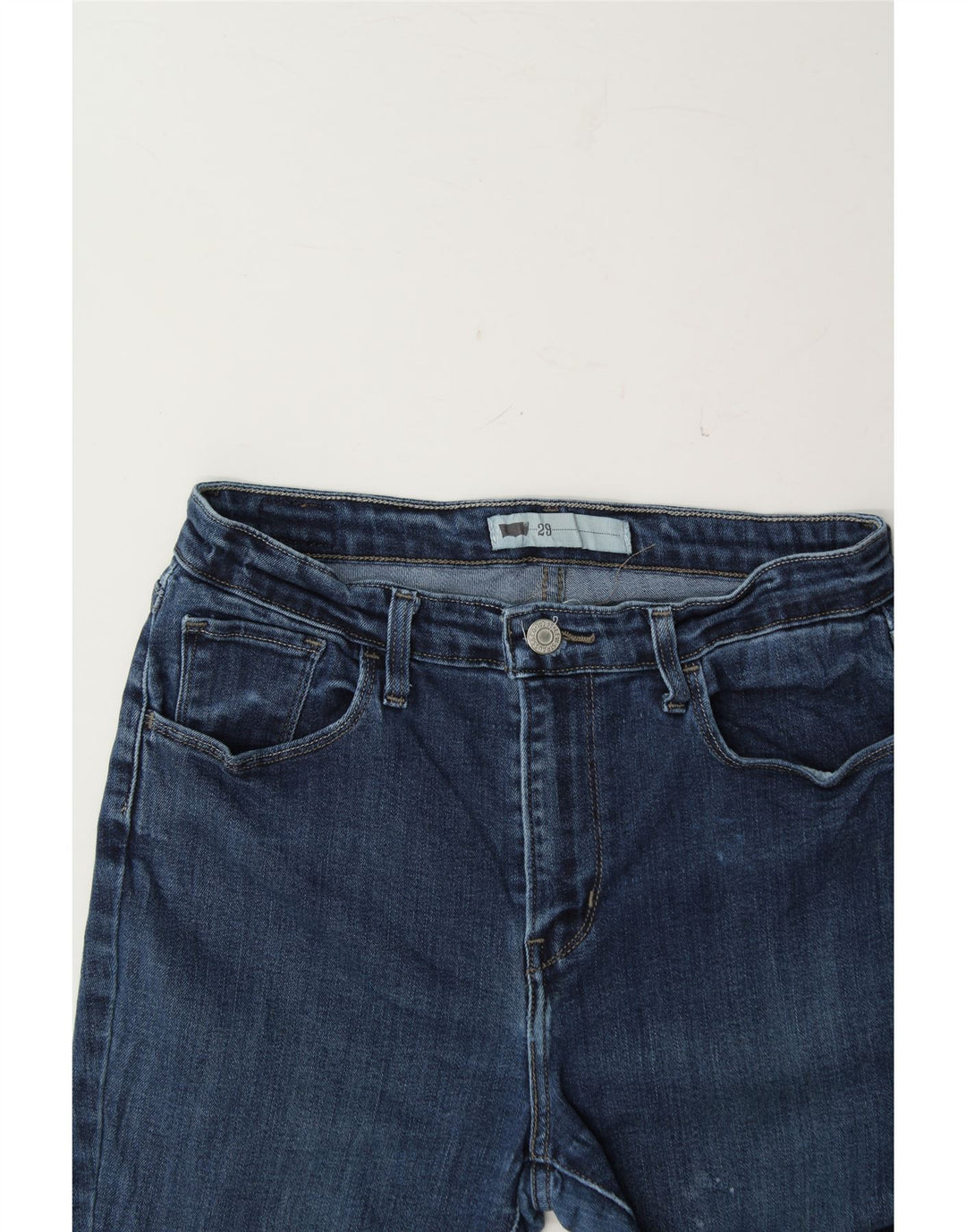 LEVI'S Womens Skinny Jeans W29 L30 Blue Cotton Vintage Levi's and Second-Hand Levi's from Messina Hembry 