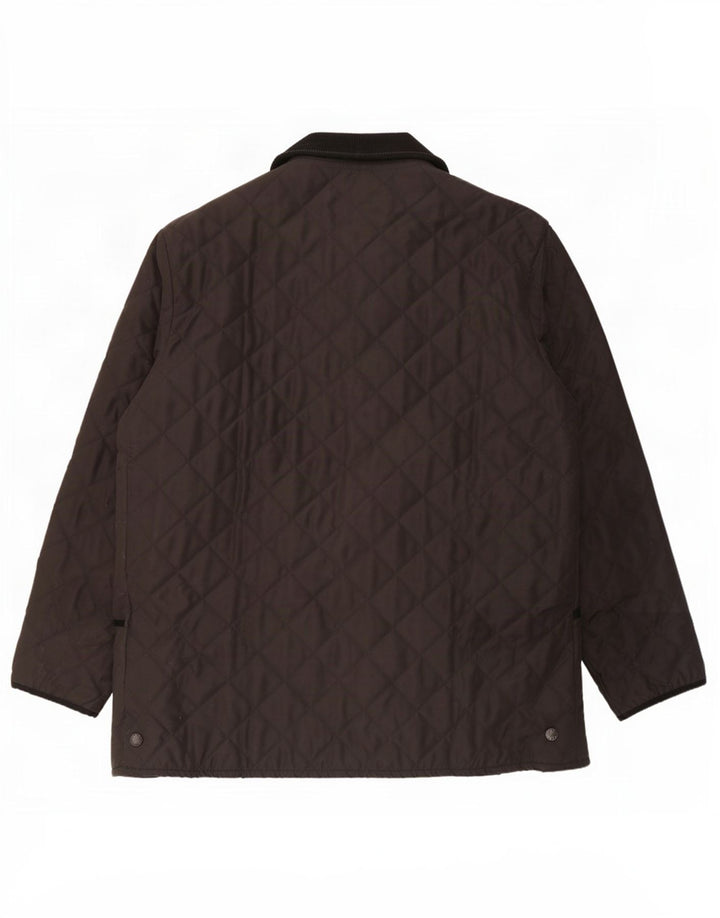 Barbour Herre Quiltet Jakke UK 42 XL Sort Polyester