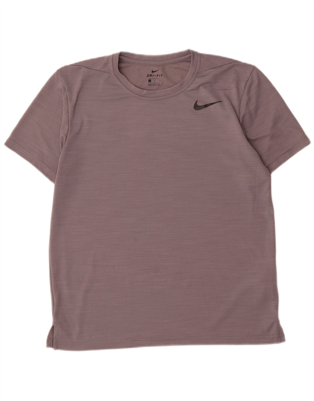 Nike T-shirt top mellem grå polyester til mænd