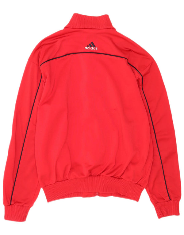 Adidas Pige Træningsdragt Topjakke 13-14 År Rød Colourblock Polyester