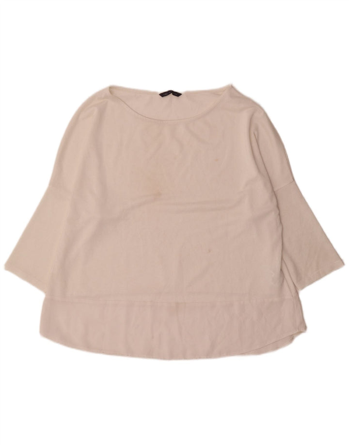 Marks & Spencer Dame Top 3/4 ærmer UK 18 XL Hvid Polyester