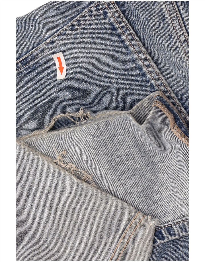 Zara Dame Højtaljede Straight Jeans EU 40 Medium W30 L27 Blå
