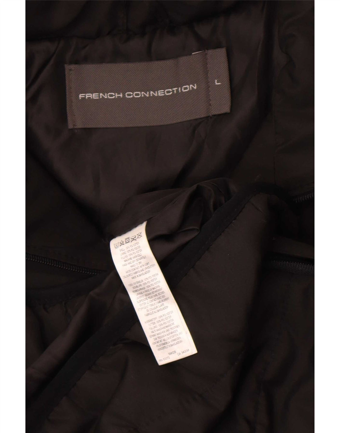 French Connection Polstret jakke til mænd UK 40 Stor sort polyester