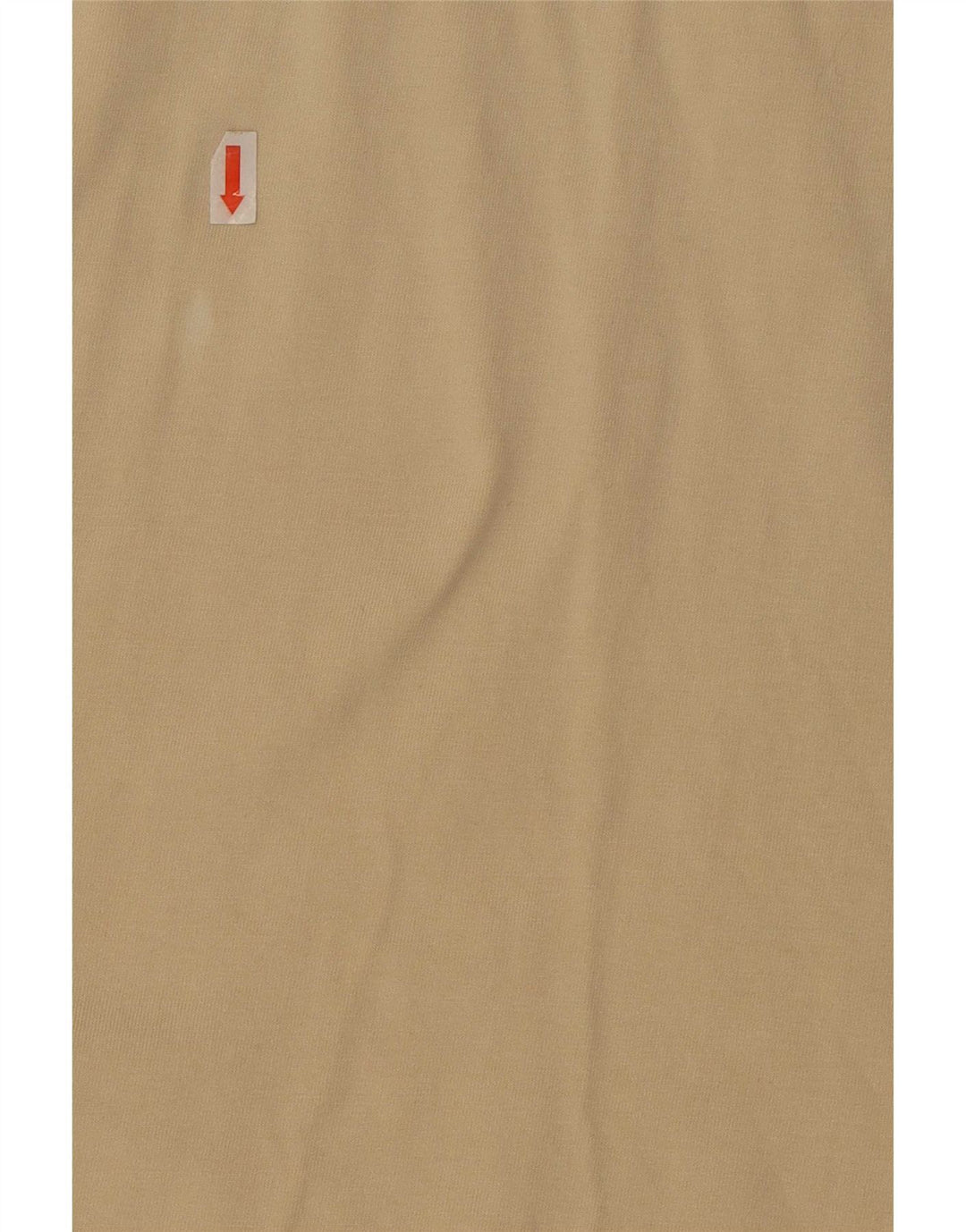 Vintage Herre Kortærmet Militær Pullover Shirt Stor Beige