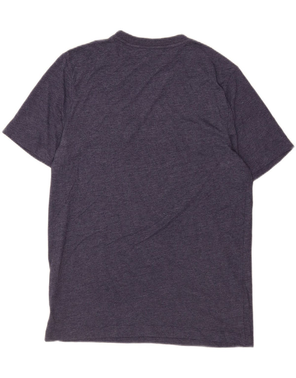 Puma Herre grafisk T-shirt Top Medium Navyblå Flecked Bomuld