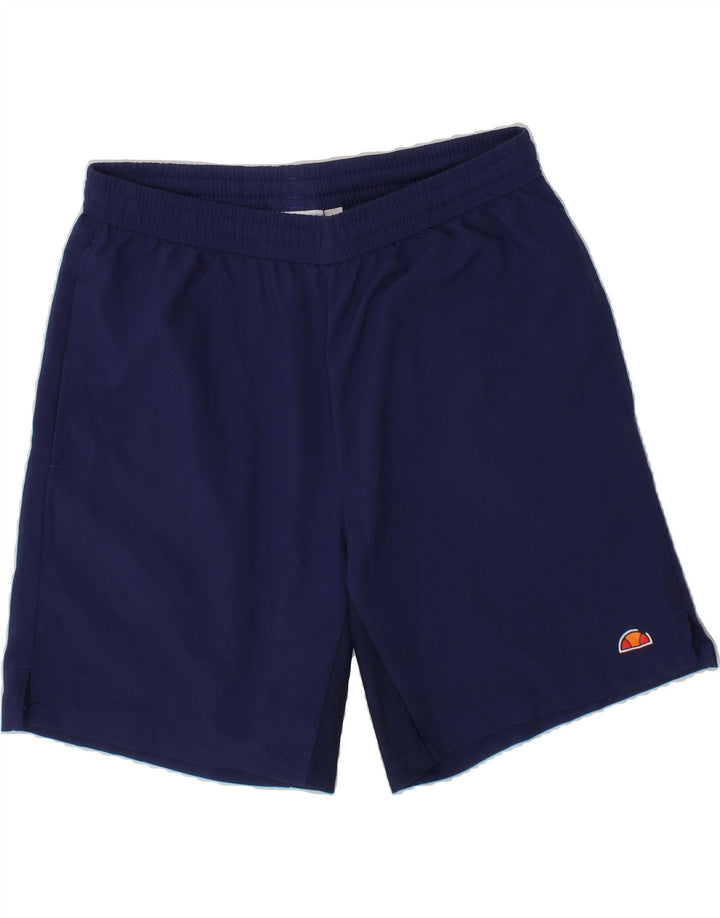 ELLESSE Boys Sport Shorts 9-10 Years  Navy Blue Polyester Vintage Ellesse and Second-Hand Ellesse from Messina Hembry 
