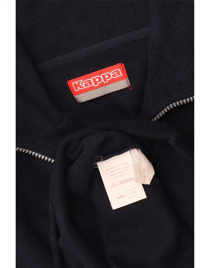 Kappa herre lynlås hals fleece jumper medium marineblå polyester