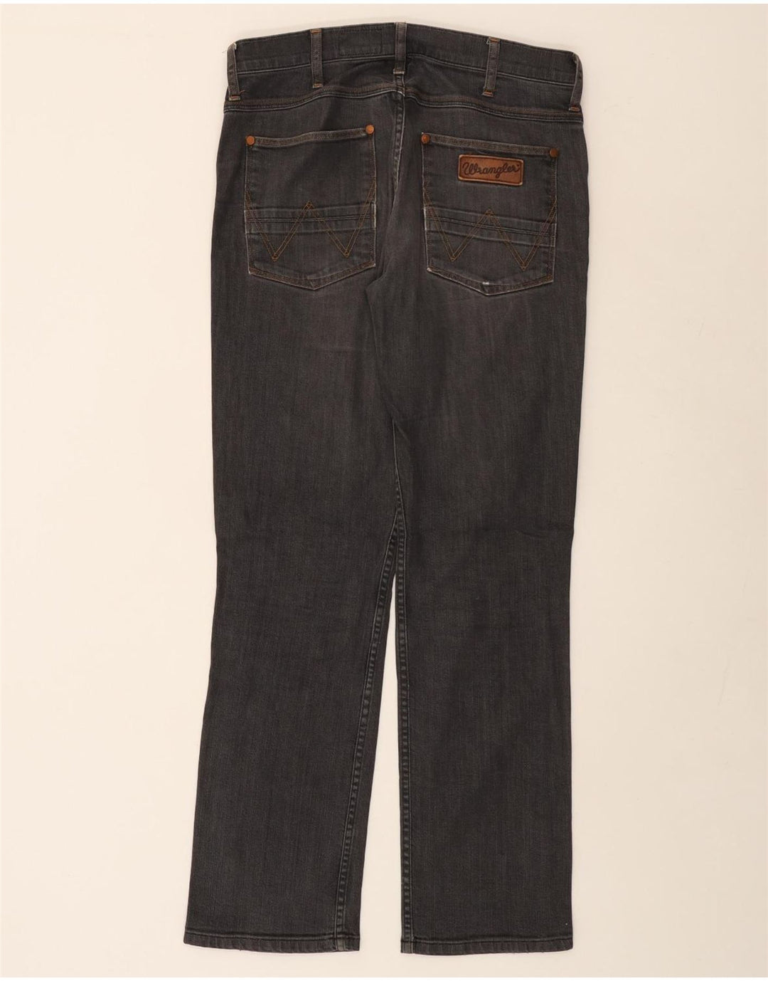 WRANGLER Herre Crank Straight Jeans W32 L32 Grå Bomuld