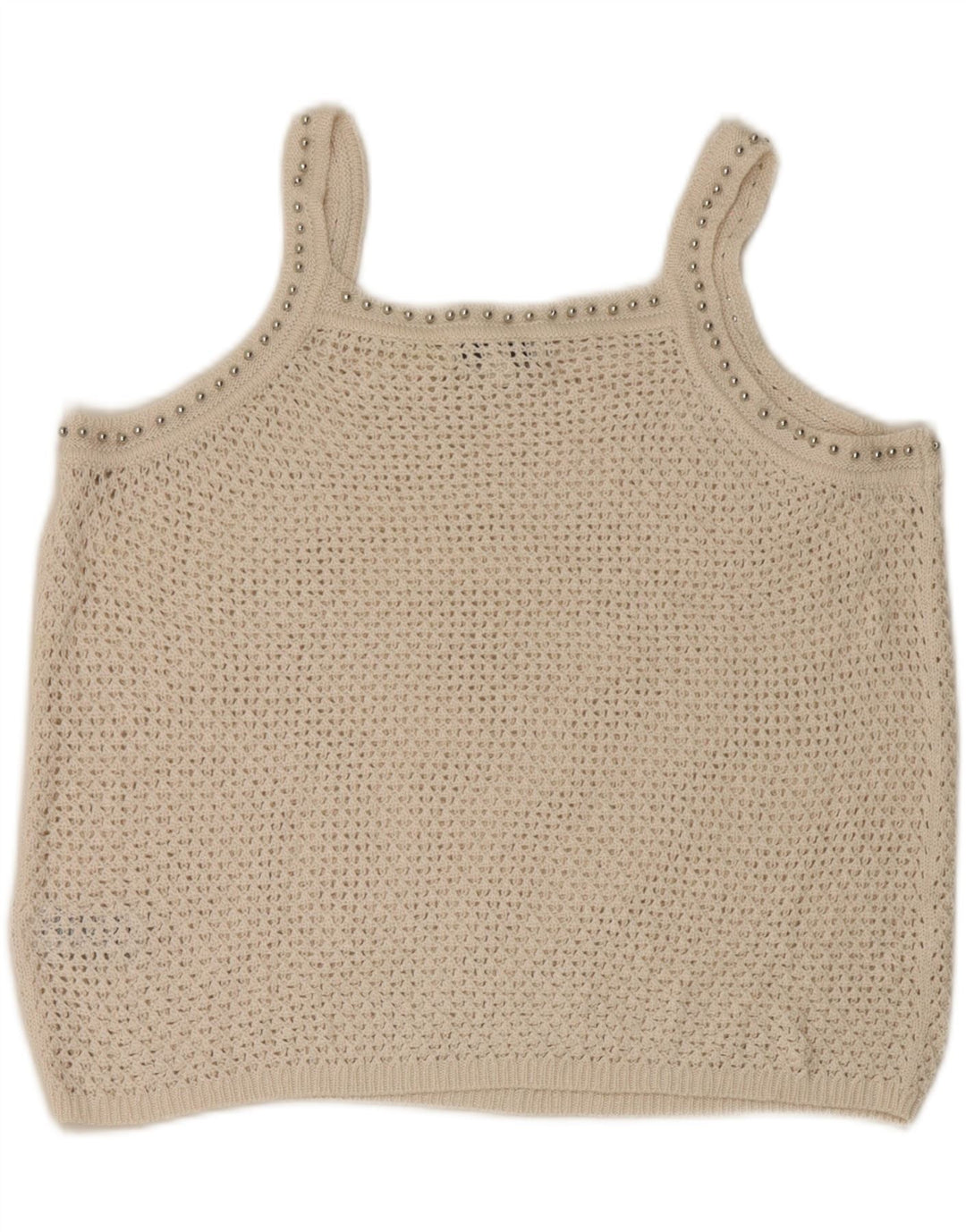 Marks & Spencer Hæklet Cami Top til kvinder DK 14 Large Off White Akryl