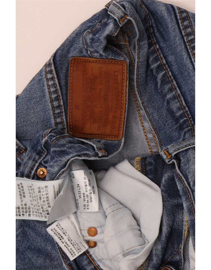 Levi's Herre 511 Slim Jeans W33 L34 Blå Bomuld