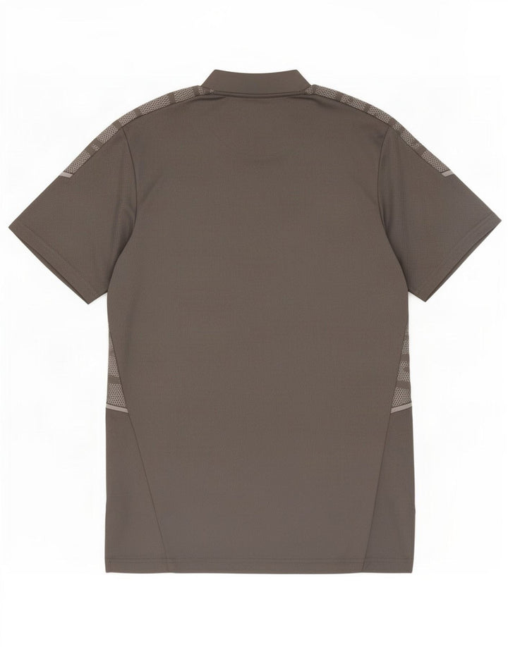 Adidas Herre Prime Blue T-Shirt Top Medium Grey Camouflage Polyester
