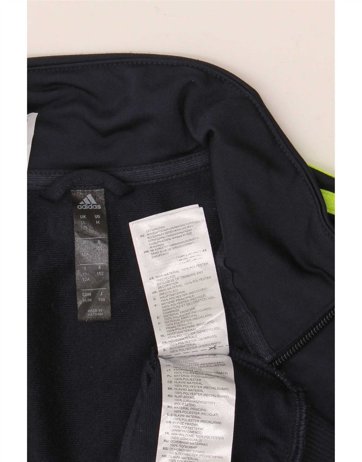 Adidas drenge Aeroready træningsdragt topjakke 11-12 år marineblå polyester