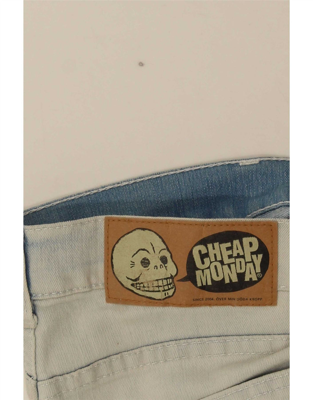 Billige Mandag Slim Jeans til mænd W30 L32 Hvid Bomuld