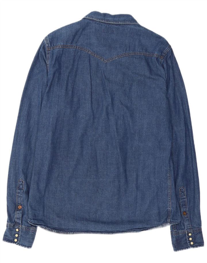 DIESEL Herre Denim Shirt XL Blå Bomuld