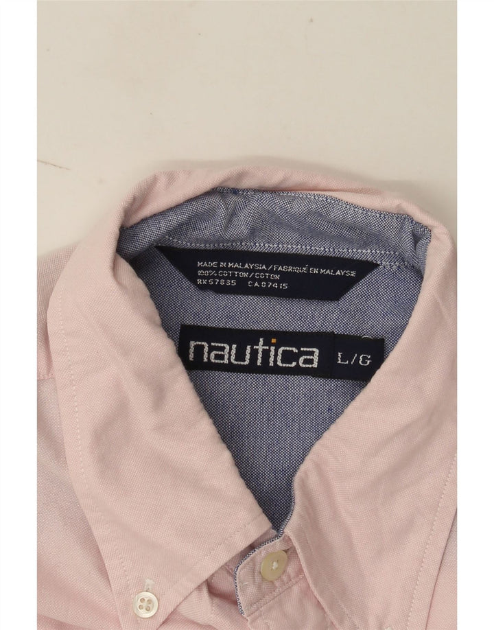 Nautica Herreskjorte Stor Pink Bomuld
