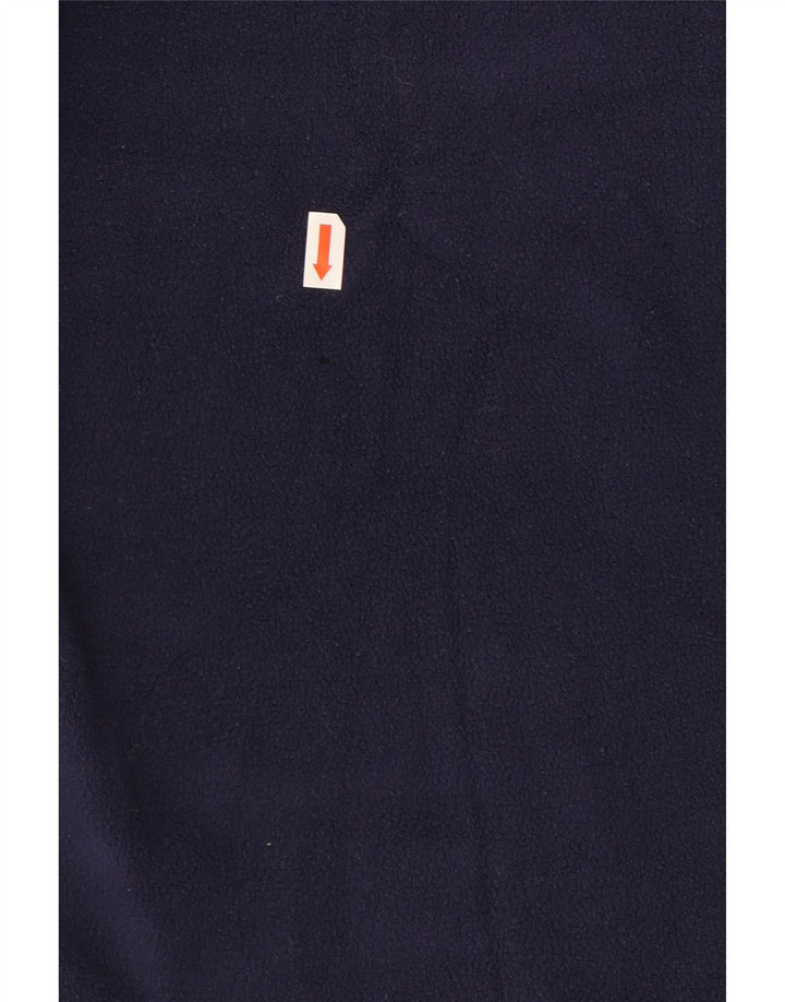 Kappa herre lynlås hals fleece jumper stor marineblå polyester