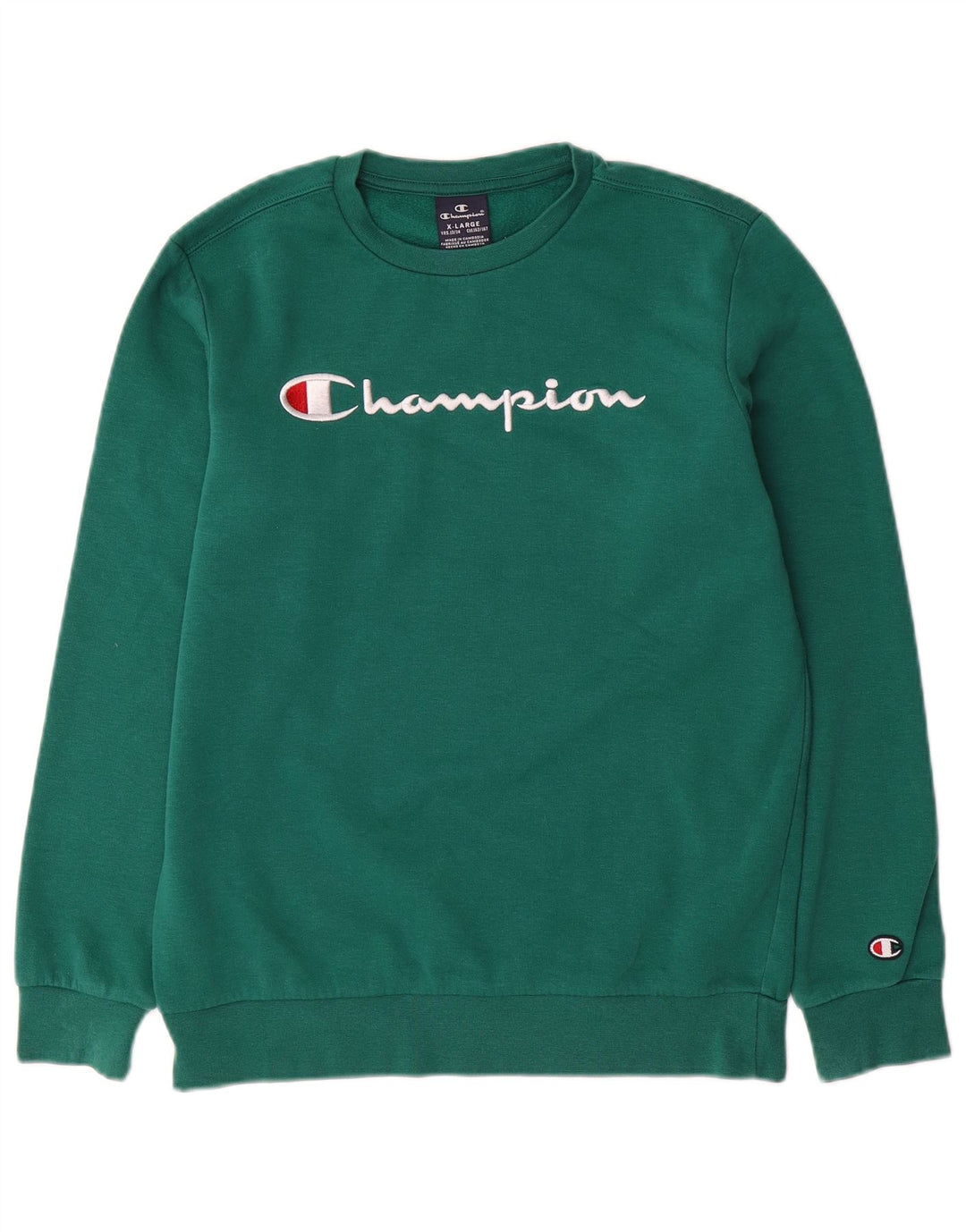 Champion Boys Grafisk Sweatshirt Jumper 13-14 år XL Grøn