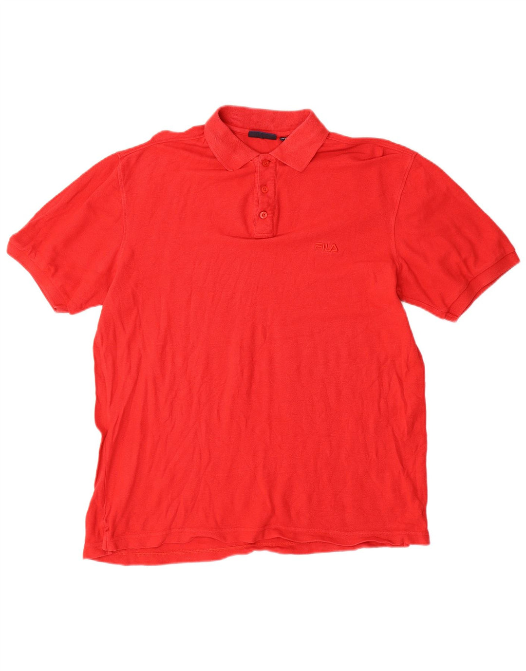 FILA Poloshirt til mænd IT 52 Stor rød bomuld