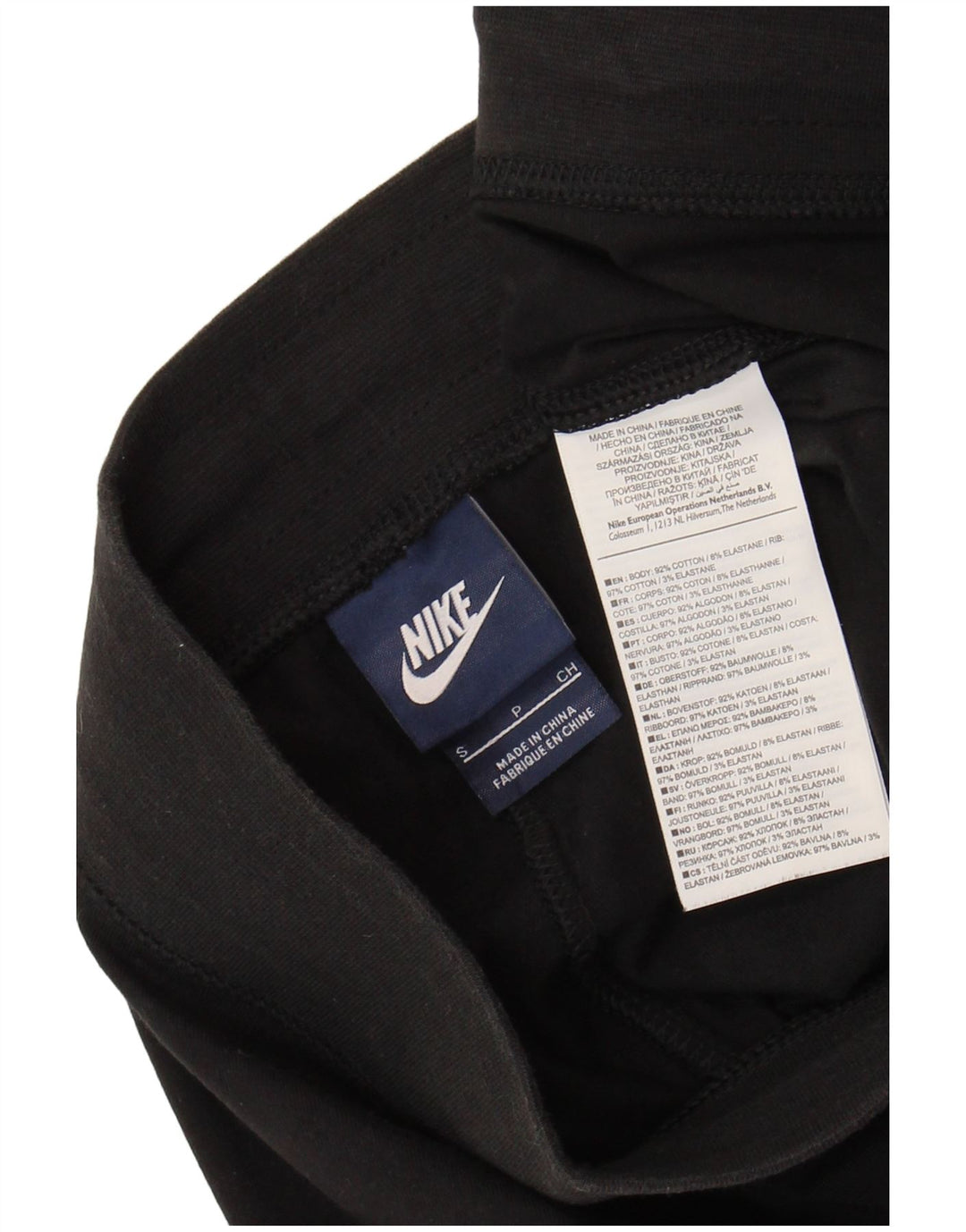 NIKE sportsshorts til kvinder UK 10 Small Black Bomuld