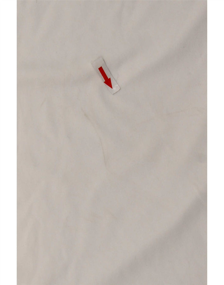 Nike grafisk T-shirt top til mænd UK 39/40 Medium White Colourblock Polyester
