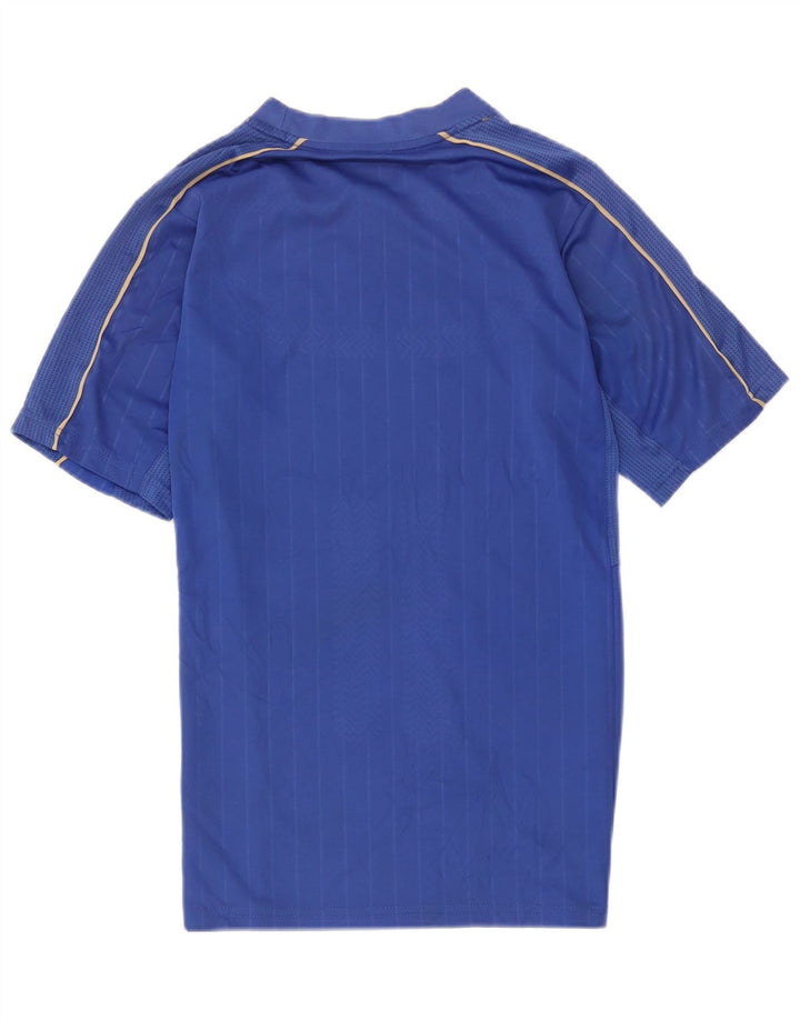 Puma Herre Italia Grafisk T-Shirt Top Medium Blå Polyester