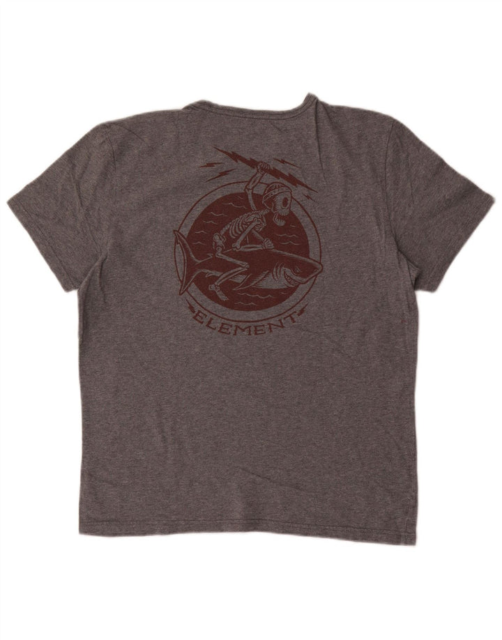 Element Herre Grafisk T-Shirt Top Lille Grå