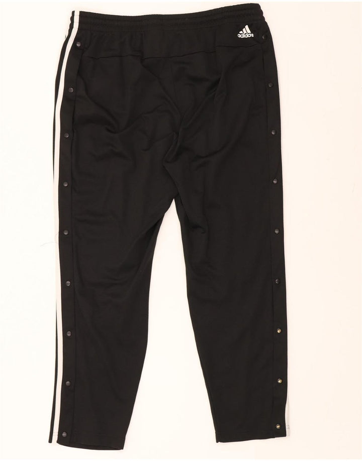 ADIDAS Womens Tracksuit Trousers UK 20/22 XL  Black Polyester Vintage Adidas and Second-Hand Adidas from Messina Hembry 
