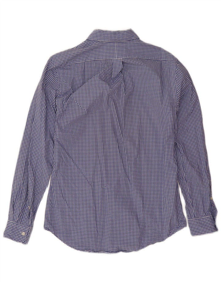 Ralph Lauren Herre Slim Fit skjorte Medium Blue Gingham Cotton