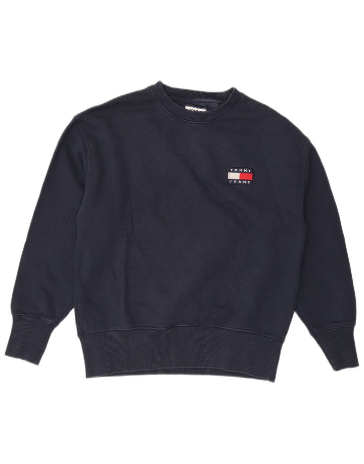 Tommy Hilfiger Sweatshirt til mænd, lille marineblå bomuld