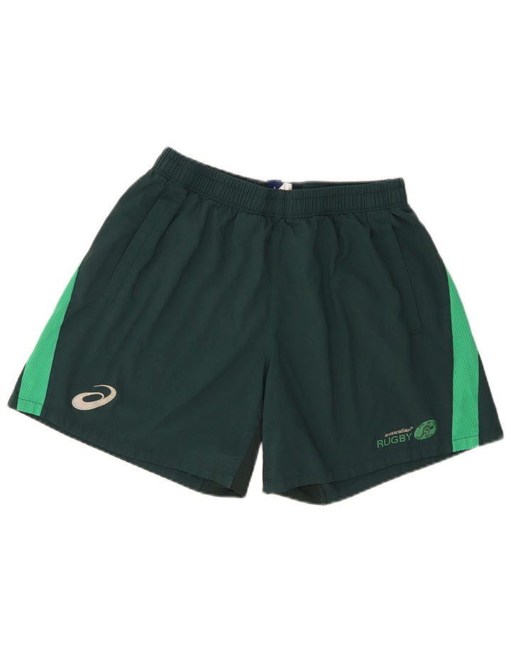 Asics Herre grafiske sportsshorts Stor grøn farveblok