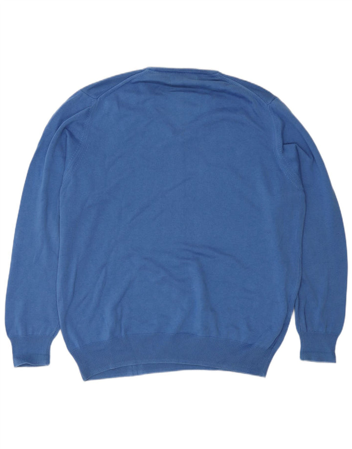 Zara Herre V-hals sweater Stor Blå