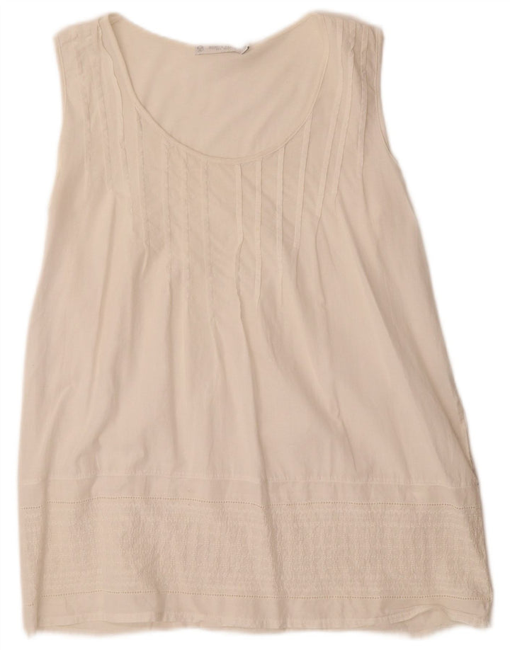 North Sails Dame ærmeløs bluse Top UK 10 Small White