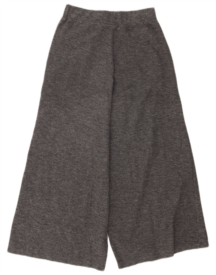 Zara Womens Vide Ben Cropped Trousers Small W26 L24 Grå Polyester