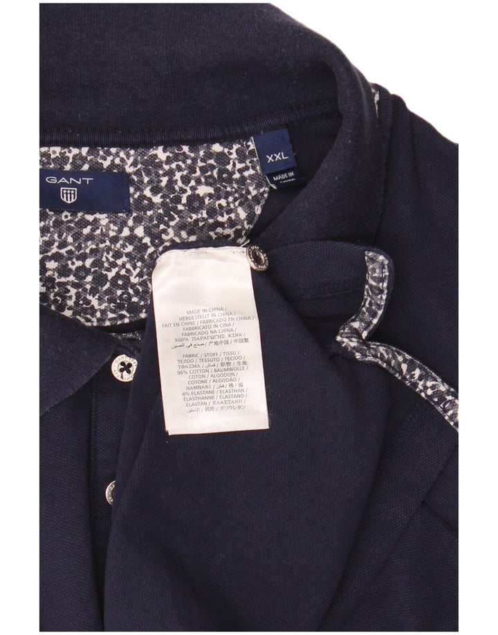 Gant Dame Polo Shirt 2XL Marineblå Bomuld