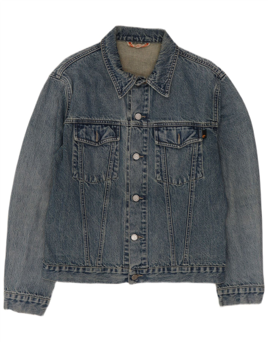 Vintage denimjakke til mænd UK 36 Lille blå bomuld