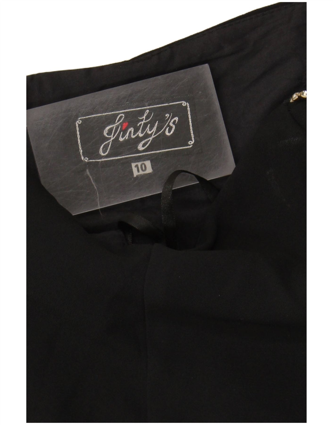 JINTY'S Womens Halter Dress UK 10 Small  Black