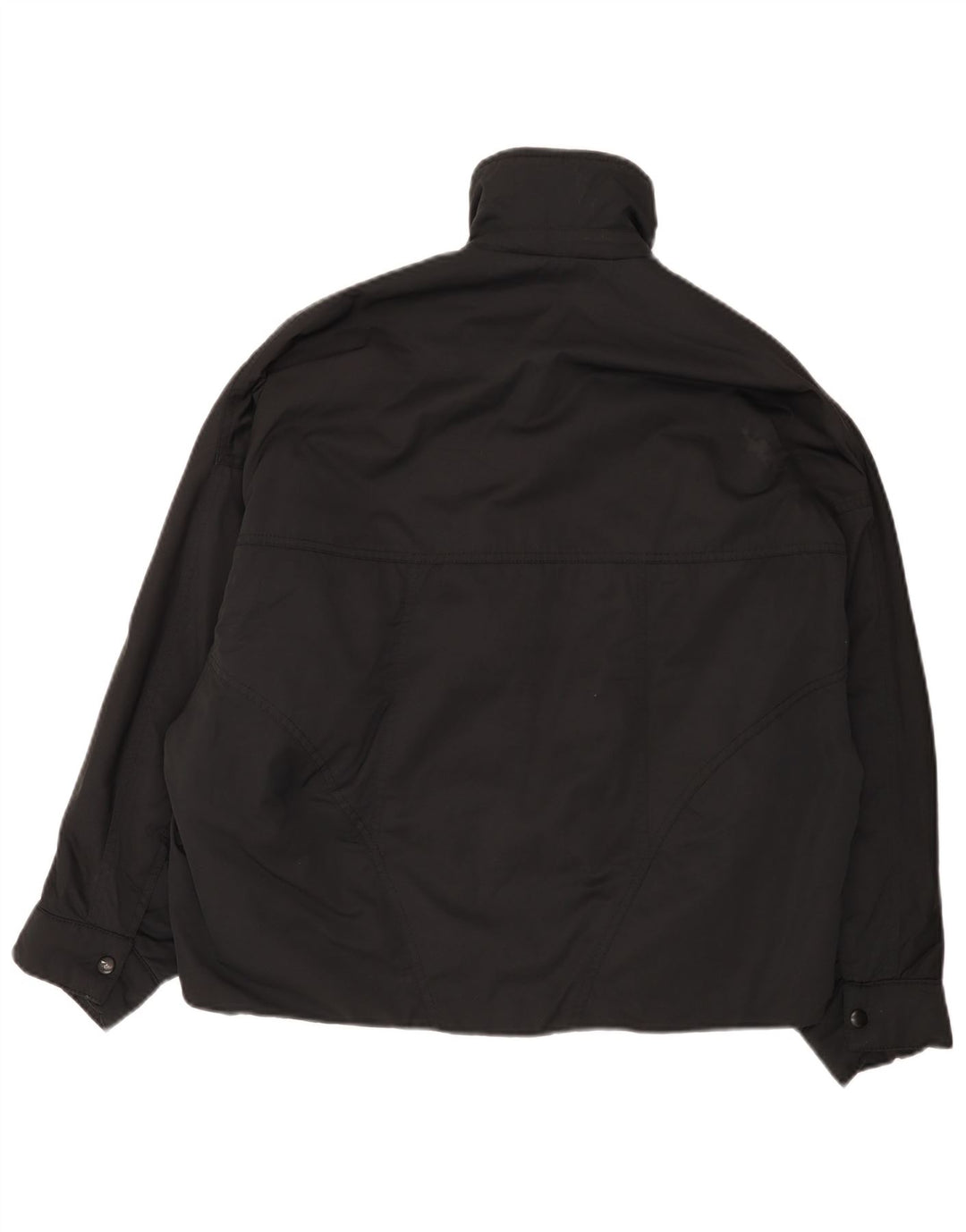 Zara Dame Oversized Polstret Jakke UK 6 XS Sort Nylon