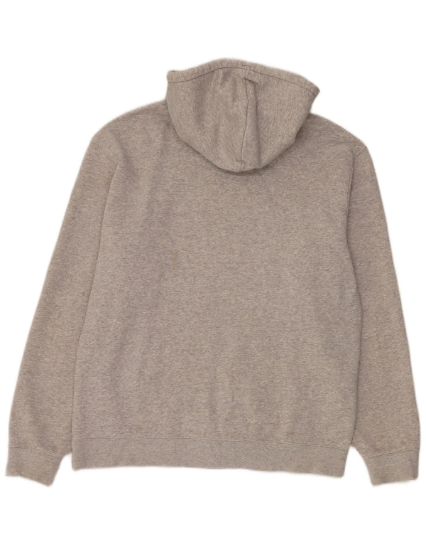 Russell Athletic Mens Hoodie Jumper XL Grey Flecked Cotton