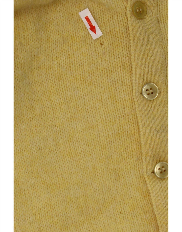 Vintage herre cardigan sweater lille gul jomfruuld
