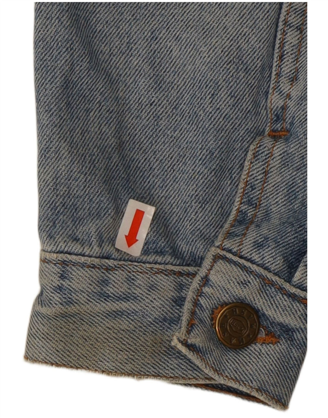 ROSEMARY Womens Crop denimjakke UK 14 Medium Blue Bomuld