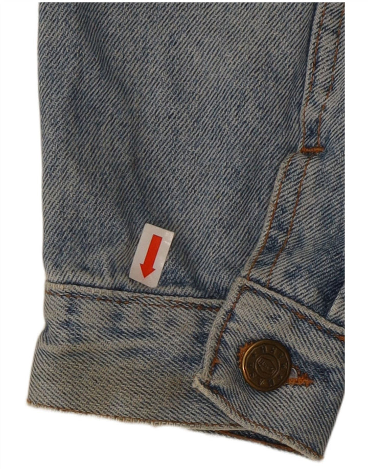 ROSEMARY Womens Crop denimjakke UK 14 Medium Blue Bomuld