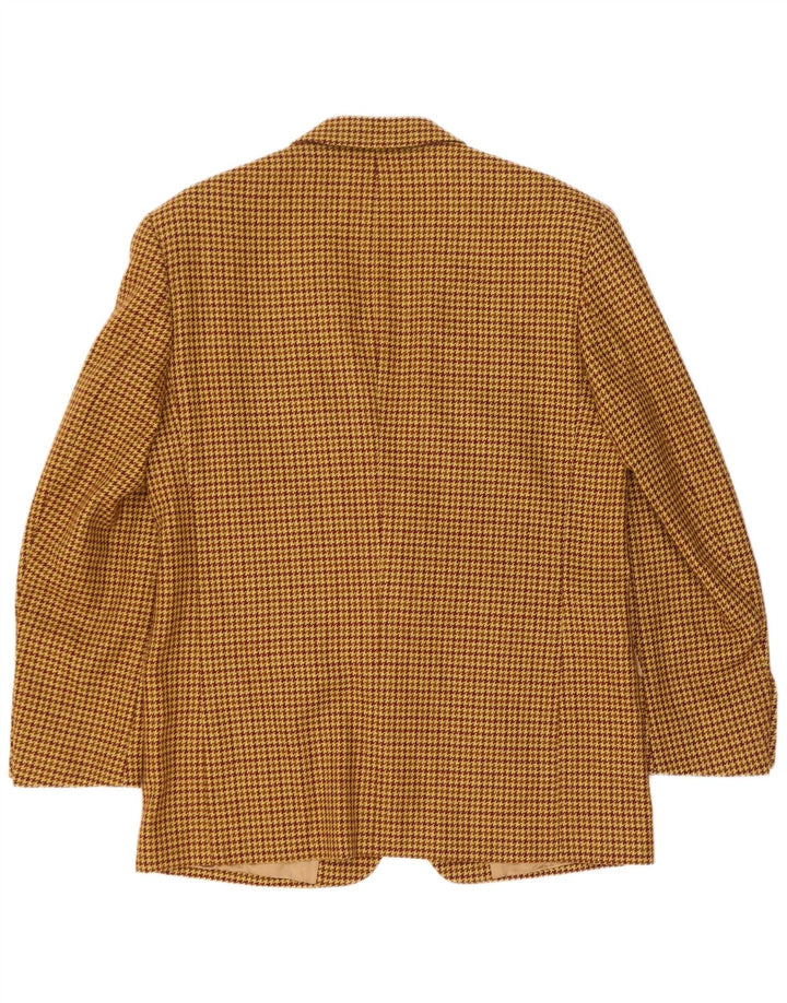 Hugo Boss Herre 2-knaps blazerjakke UK 42 XL Brun Houndstooth New Wool