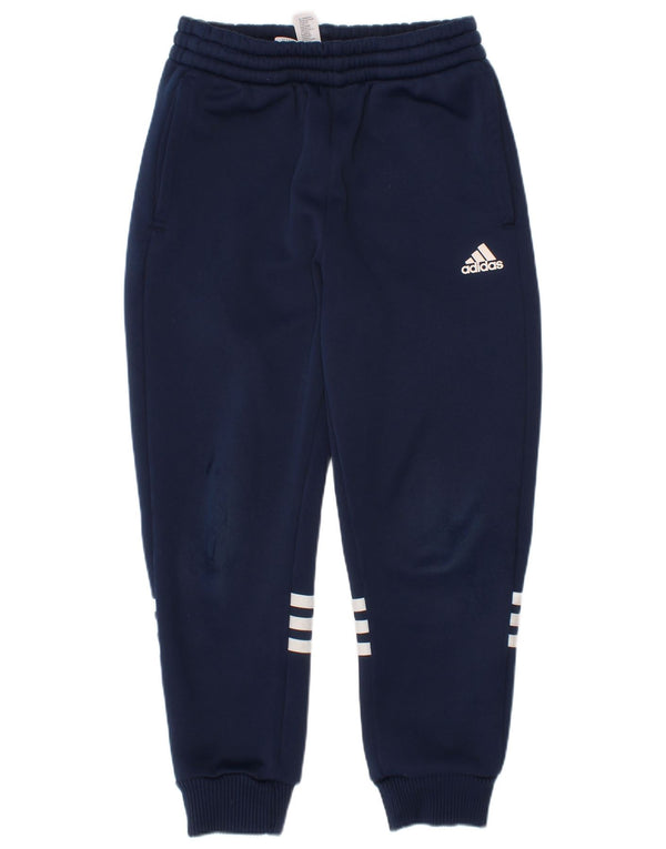 Adidas Drenge Træningsdragt Bukser Joggers 6-7 År Marineblå Polyester