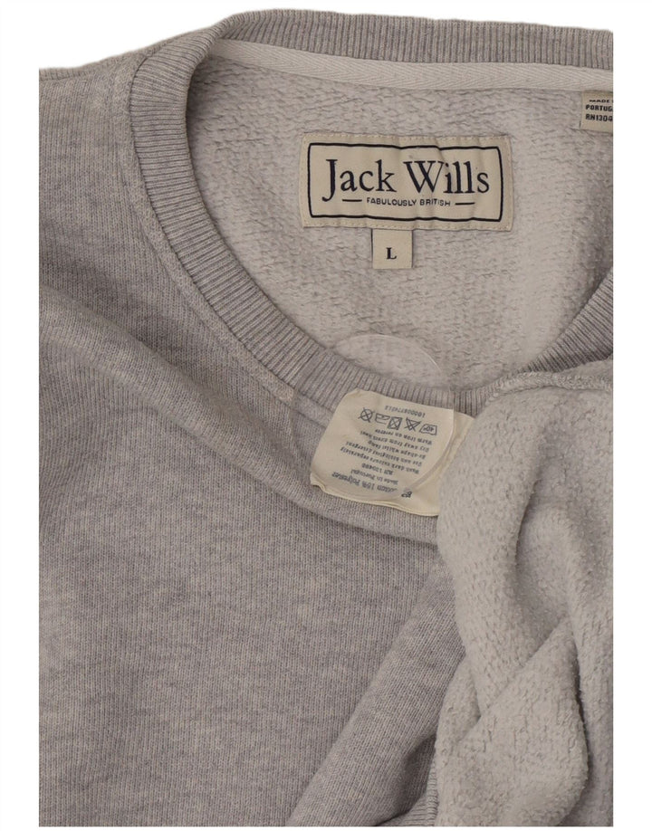 Jack Wills Herre Sweatshirt Jumper Stor Grå Bomuld