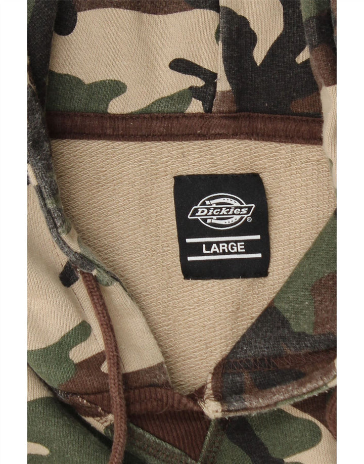 DICKIES Hættetrøje til mænd Large Khaki Camouflage